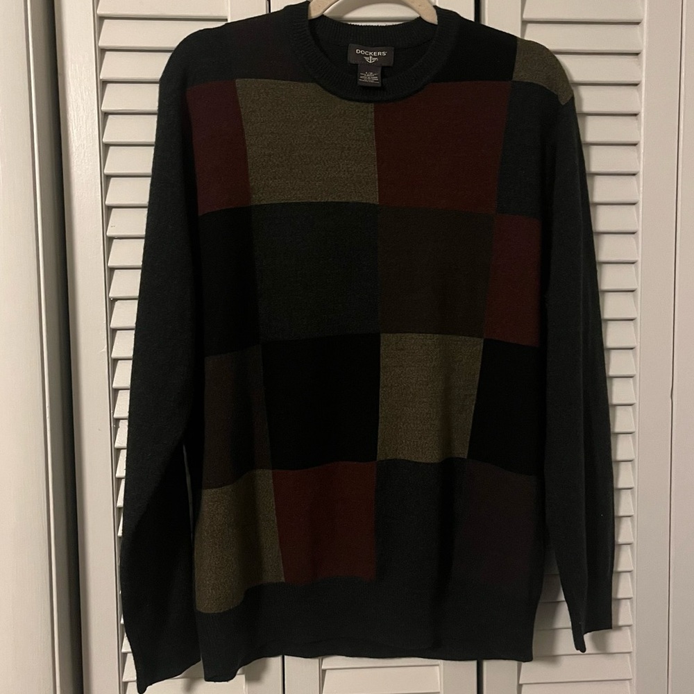 Dockers Color Block Sweater Size Large